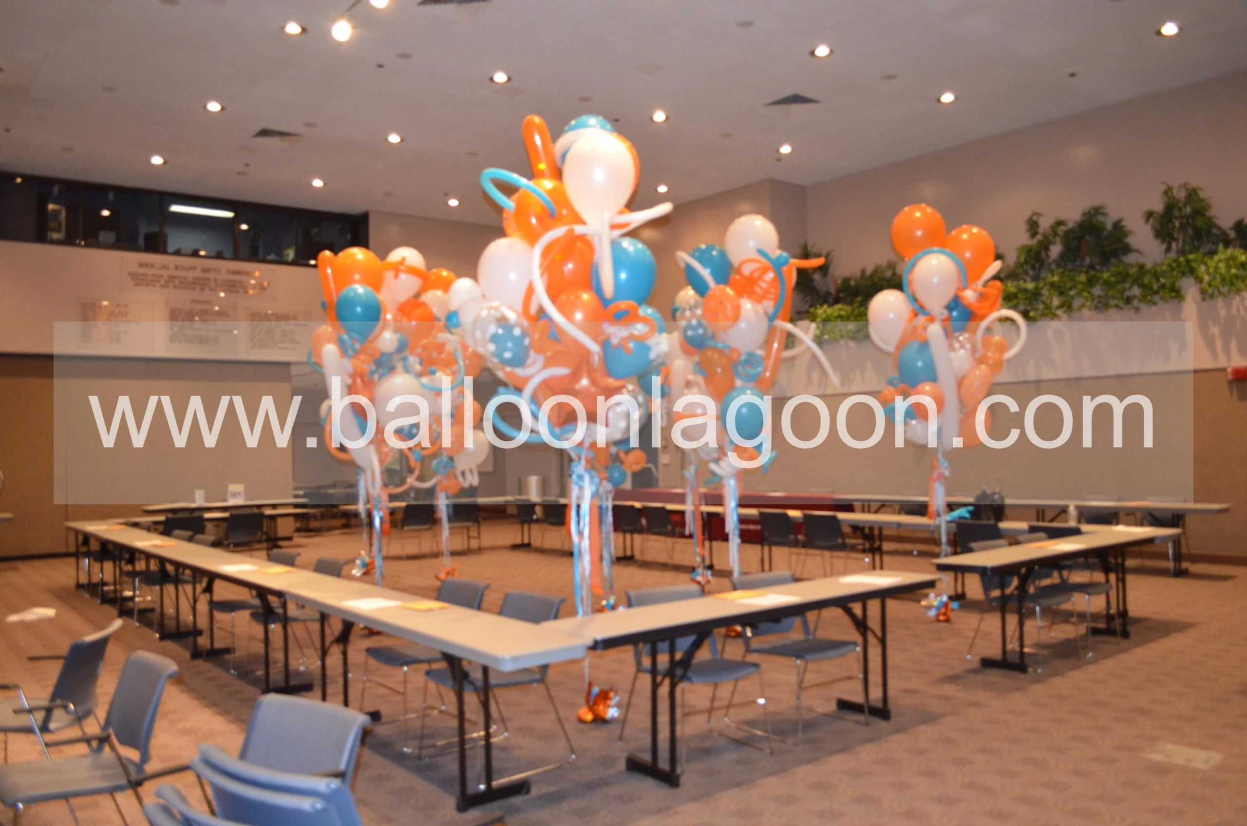 Balloon Lagoon custom balloon delivery and event setup for Los Angeles.